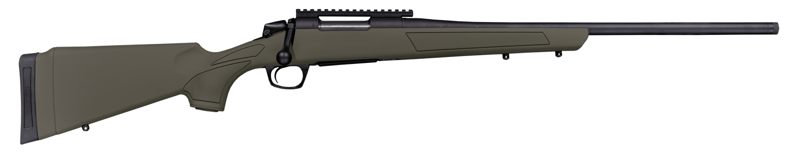 CVA CR3911G Cascade  300 Win Mag 4+1 24" Black Cerakote Steel Threaded Barrel, Black Cerakote Receiver, OD Green Synthetic Stock