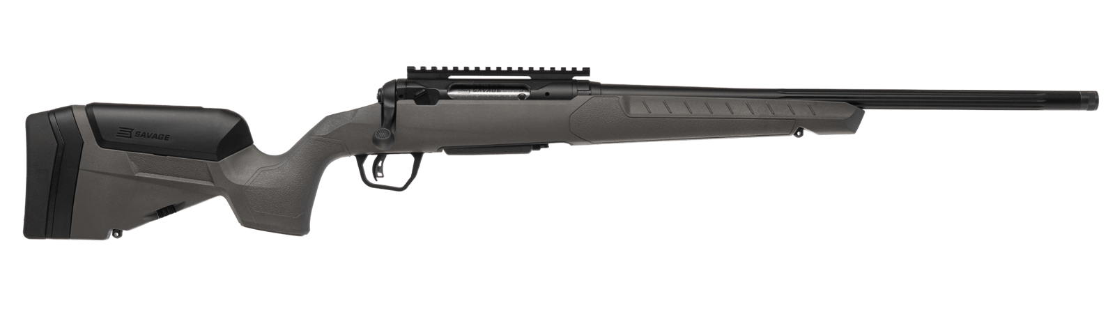 Savage Arms 32424 110 Trailblazer 7mm Rem Mag 3+1 22" Fluted Barrel, Flat Dark Gray Adj LOP Synthetic Stock, Right Hand