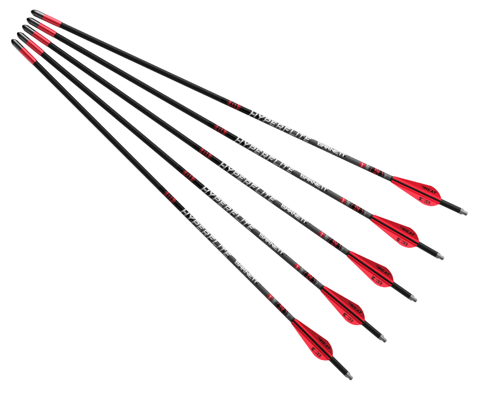 BARNETT BAR20043 HYPERFLITE 22" ARROWS 5PK RED/WHT