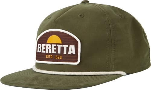 BERETTA CAP SUNSET ROPE TRUCKER DARK GREEN!