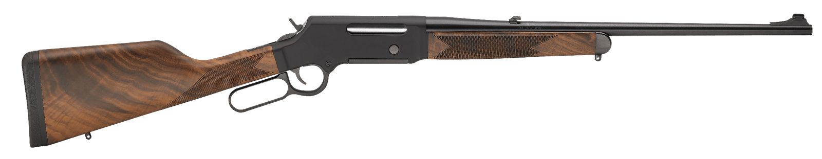 Henry H014S308 Long Ranger  Full Size 308 Win 4+1 20" Blued Steel Barrel, Black Hard Coat Anodized Steel Receiver, American Walnut Stock Right Hand