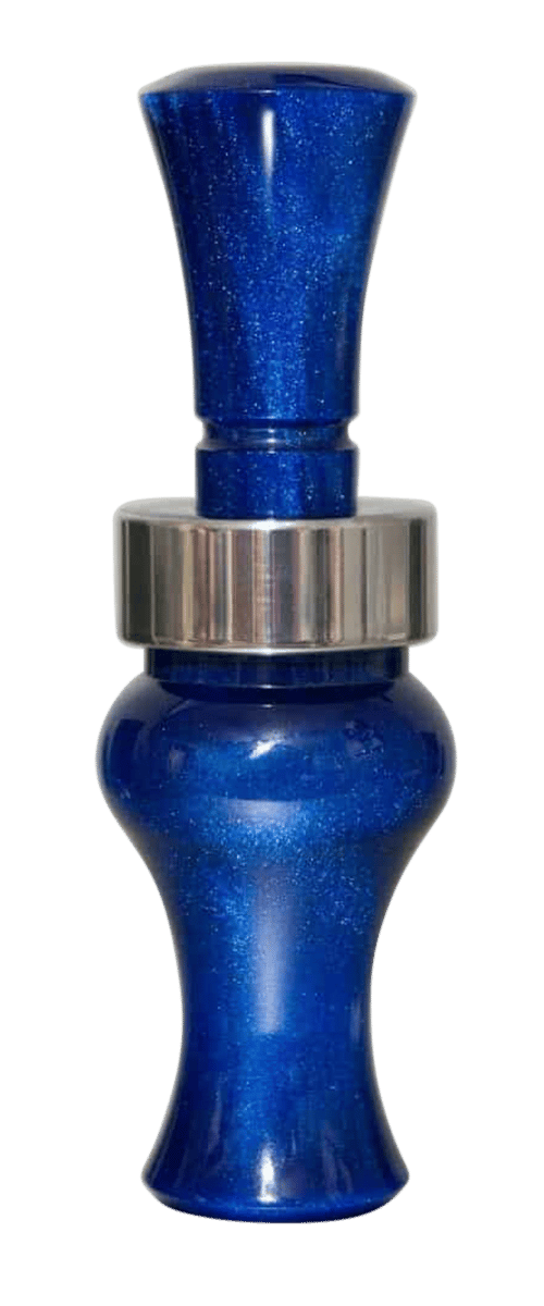 Echo Calls 79014 Meat Hanger  Double Reed Mallard Sounds Attracts Ducks Blue Pearl Acrylic