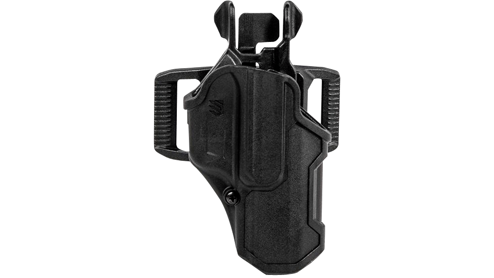 Blackhawk 410200BKL T-Series L2C Light Bearing OWB Black Polymer Belt Slide Compatible w/Glock 17/19/22/23/31/32/45/47 Left Hand