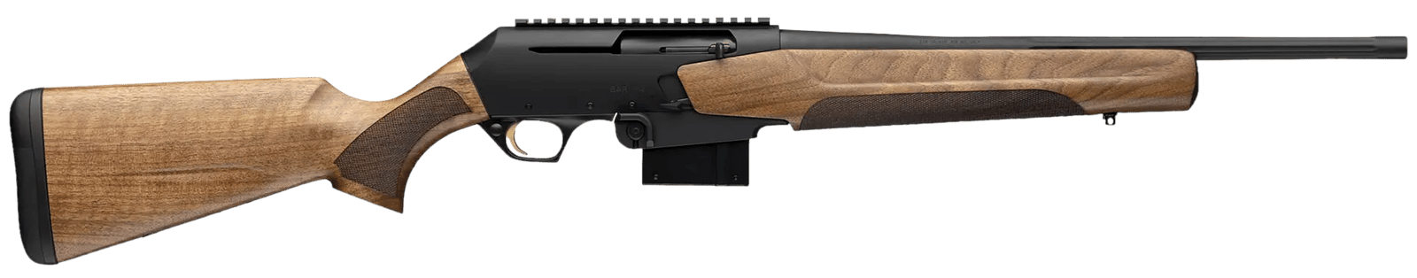 Browning 039011218 BAR MK4 Hunter 308 Win 3+1 18" Matte Blued Fluted Barrel, Matte Blued Aluminum Alloy Drilled & Tapped Receiver, Grade II Turkish Walnut Adj Shim Wood Stock, Detachable Box Magazine