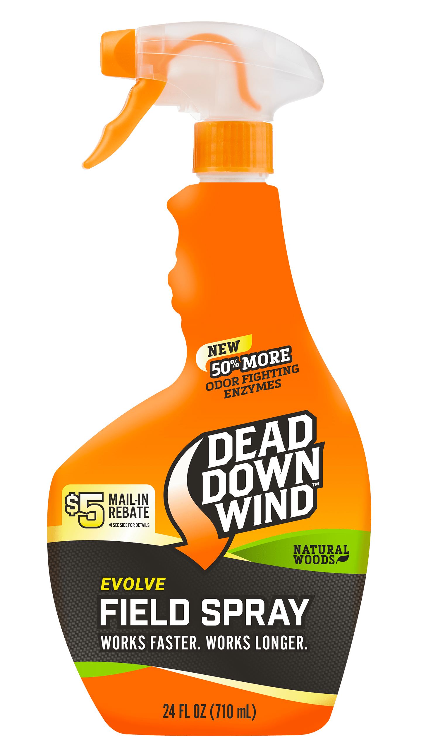 Dead Down Wind 1392418 Evolve Field Spray  Cover Scent Natural Woods Scent 24 oz Trigger Spray