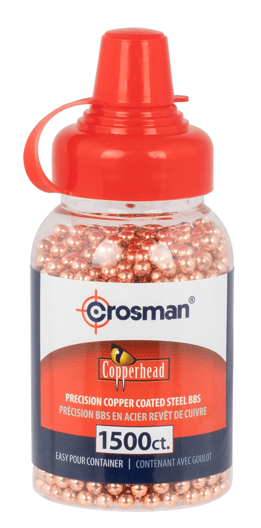 Crosman 0737 Copperhead  177 Copper-Coated Steel 1500/Bottle