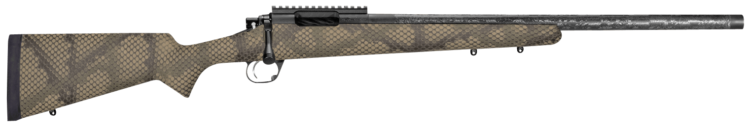 Proof Research 135198 Glacier  Full Size 7mm PRC 4+1 24" Carbon Fiber Match Grade Threaded Barrel, Black Cerakote Steel Receiver, Picatinny Rail, PROOF Hunter TFDE Carbon Fiber Stock Right Hand