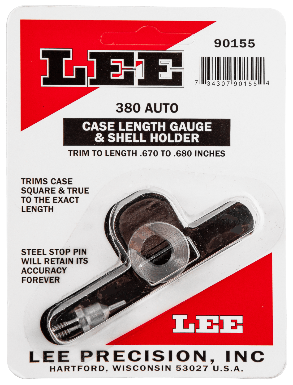 Lee Precision 90155 Case Length Gauge  380 ACP