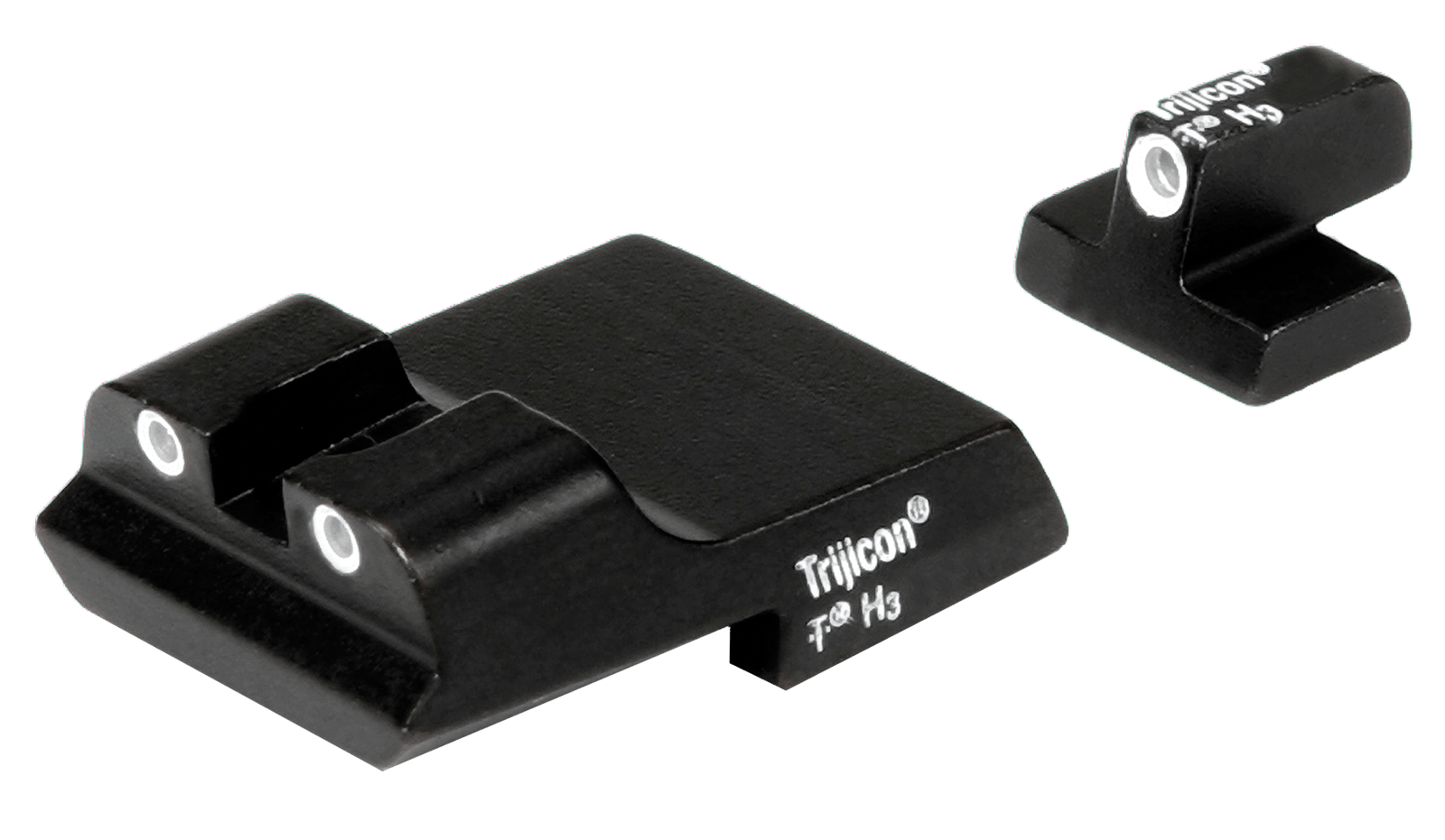 Trijicon 600437 Bright & Tough Night Sights  Green/Tritium White Outline Front Sight-Green/Tritium White Outline Rear Sight Smith & Wesson 1911