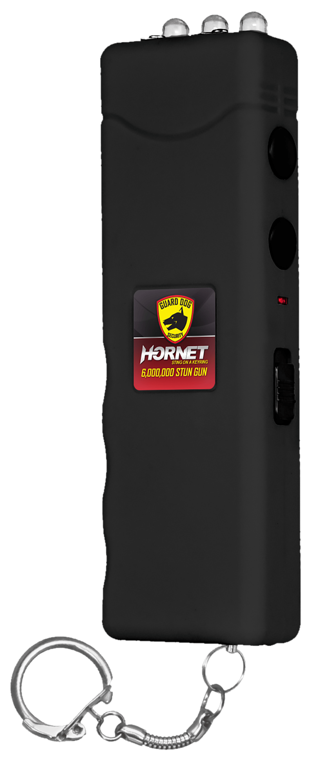 SKYLINE USA INC SGGDH6000BK Stun Gun Hornet Black Features LED Light Includes Keychain