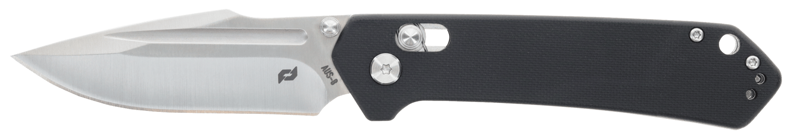 Schrade 1182620 Divergent  3.06" Folding Modified Drop Point Plain Satin AUS-8A SS Blade 4.31" Black G10 Handle