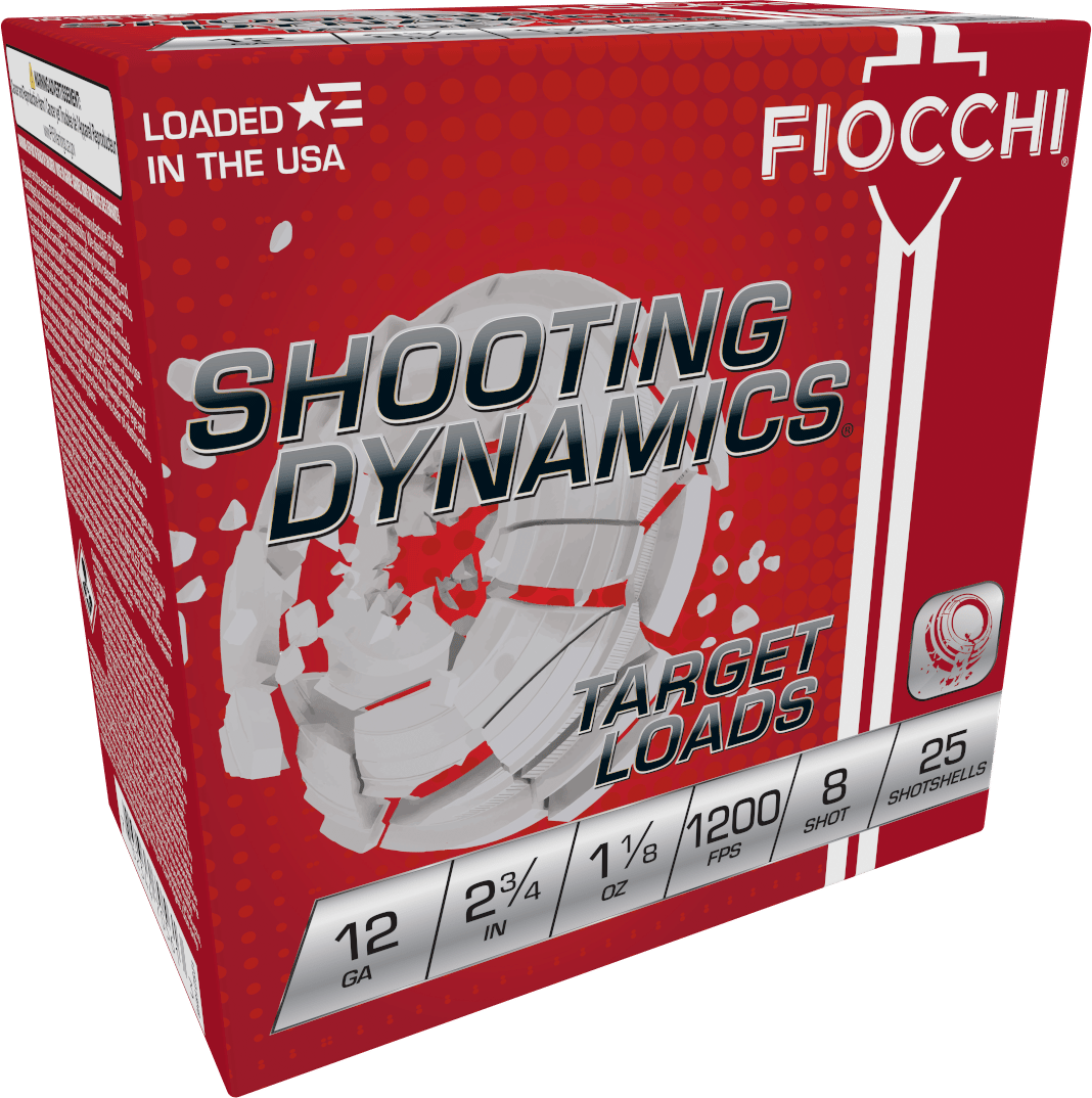 Fiocchi 12SD18H8 Shooting Dynamics Target 12Gauge 2.75" 1 1/8oz 8Shot 25 Per Box/10 Case