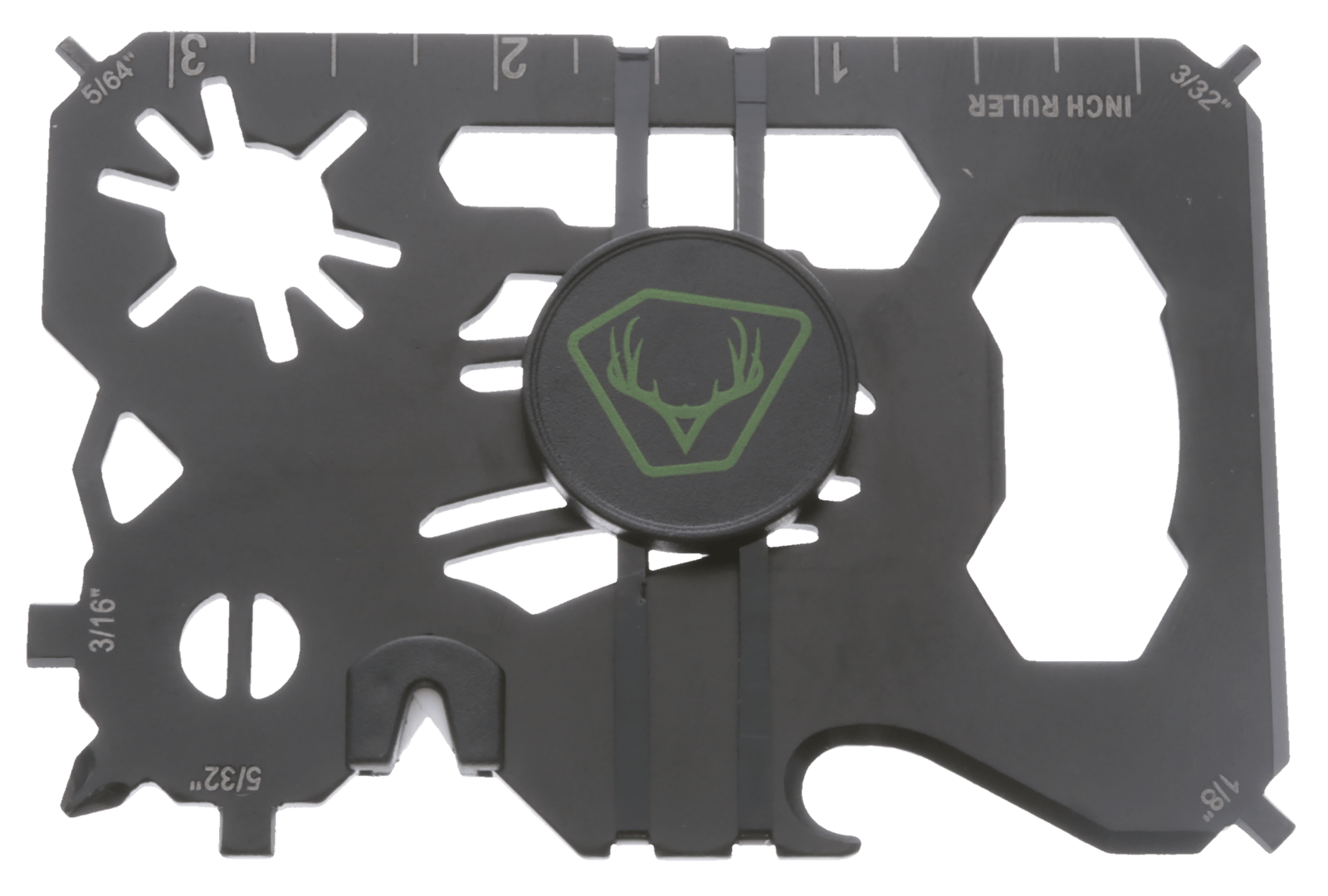 HME HMEWMT 20-In-1 Wallet Multi-Tool Black Metal Fixed