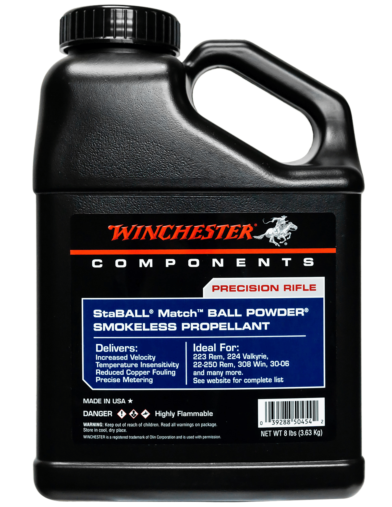 Winchester Powder STABALLMATCH8 Staball Match Rifle Powder 8LB