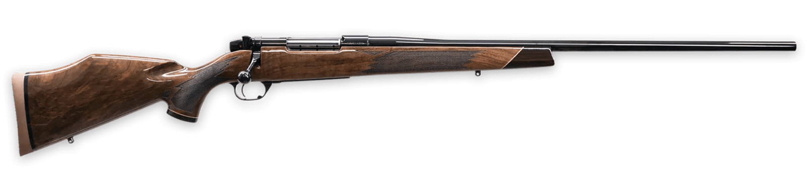 Weatherby MDX01N7MMWR6O Mark V Deluxe Full Size 7mm Wthby Mag 3+1 26" High Gloss Fluted Barrel, High Gloss Blued Steel Drilled & Tapped Receiver, Gloss Walnut Monte Carlo Stock, Right Hand