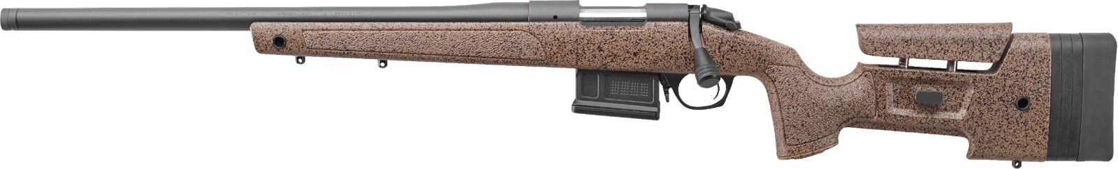 Bergara Rifles B14LM301LC B-14 HMR 300 Win Mag 5+1 26" Graphite Black Cerakote Barrel, Black Speckled Brown Molded w/Mini-Chassis, Adjustable LOP & Cheek Piece Stock, Left Hand