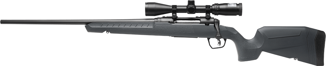 Savage Arms 32212 Axis 2 XP Combo 25-06 Rem 4+1 22" Black Sporter Barrel, Black Drilled & Tapped Steel Receiver, Fixed Gray Synthetic Stock, Left Hand, Boresighted 3-9x40
