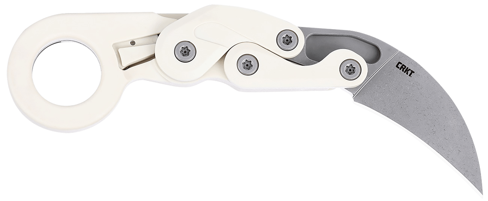 CRKT 4041S Provoke  2.47" Folding Karambit Plain Stonewashed AUS-8A SS Blade, Grivory Handle