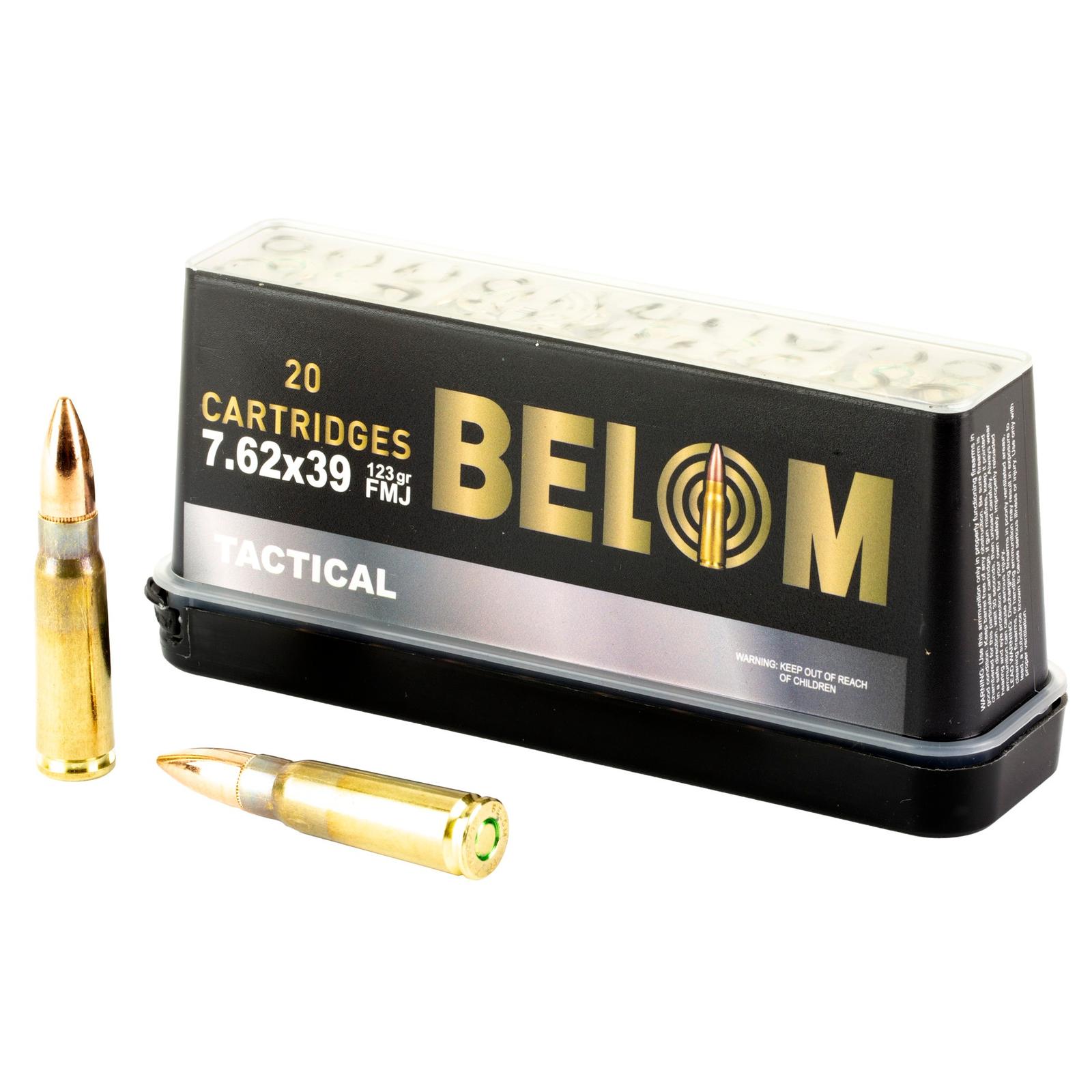 BELOM 7.62X39 BRASS 123GR FMJ 20/480