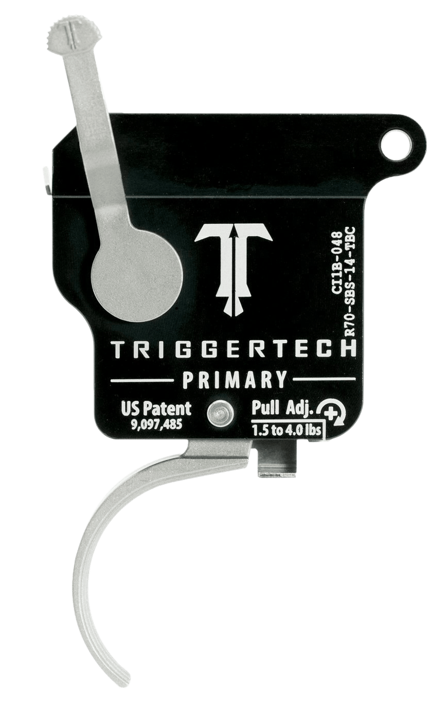 TriggerTech R70SBS14TBC Primary  Single-Stage Traditional Curved Trigger with 1.50-4 lbs Draw Weight for Remington 700 Right