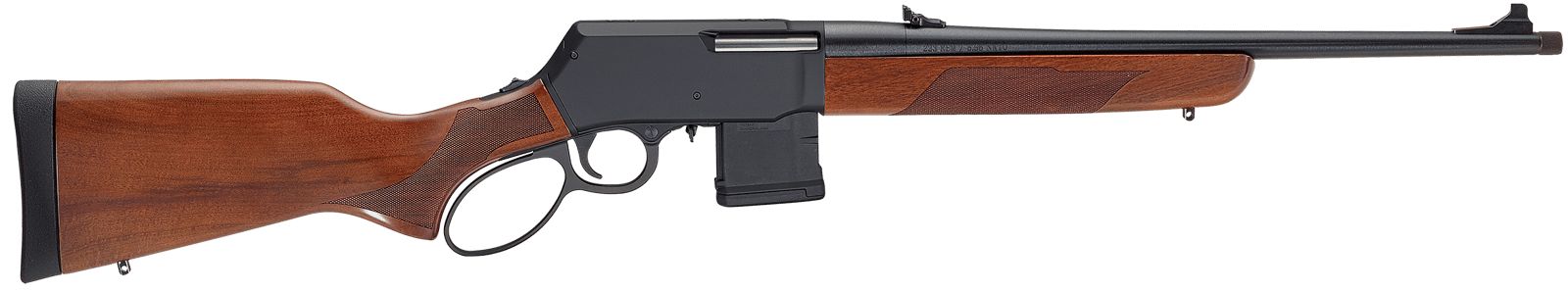 Henry H023223 Supreme  223 Rem/5.56 NATO 10+1 18" Blued Threaded Barrel, Black Hardcoat Anodize Drilled & Tapped Aluminum Receiver, Fixed American Walnut Stock, Ambidextrous