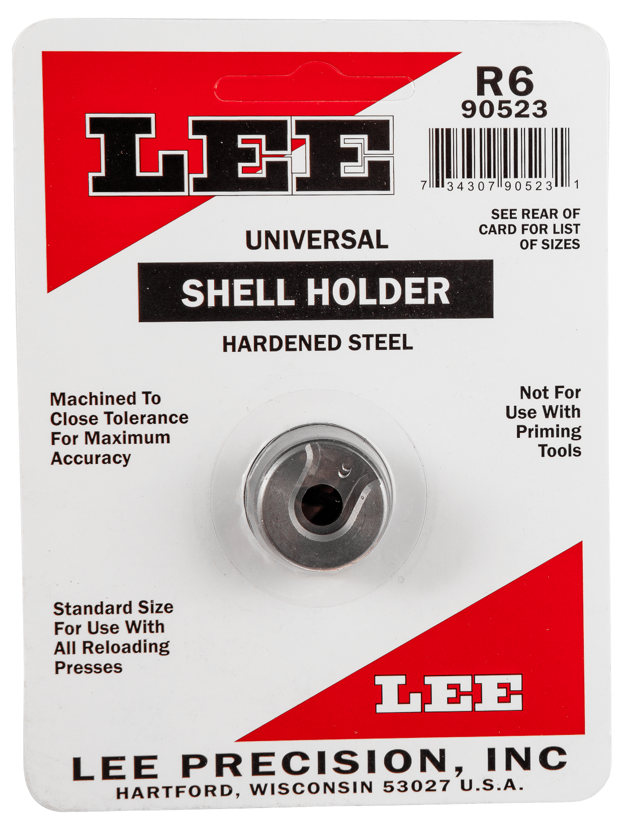Lee Precision 90523 Shell Holder Universal #6R 218 Bee / 25/20 / 32/20