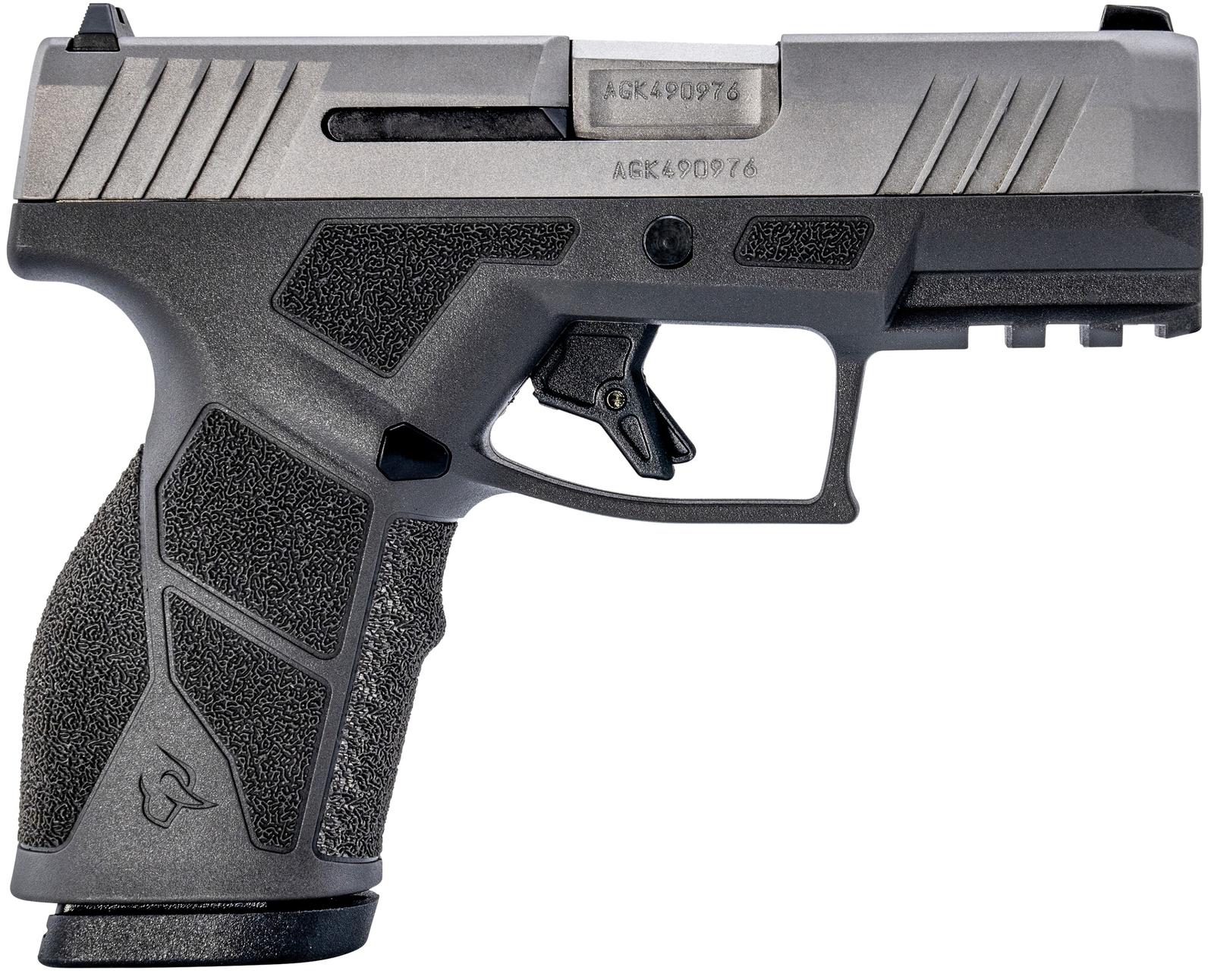 Taurus 1-GX2939G GX2  9mm Luger 13+1 3.37" Matte Stainless Steel Barrel, Matte Serrated Stainless Steel Slide, Matte Gray Polymer Frame w/Picatinny Rail, Polymer Grip