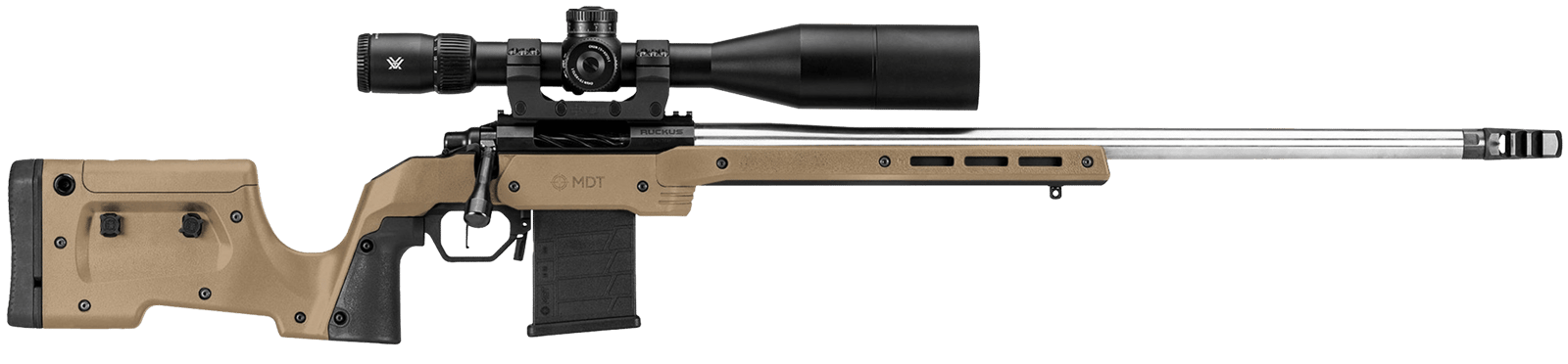 Mdt Sporting Goods Inc 105345FDE XRS Chassis System Flat Dark Earth Ruger American/ Short Action 32.25"