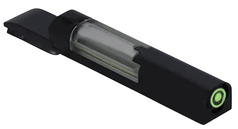 Meprolight USA 632423108 FT Bullseye Front Sight Green/Tritium/Fiber Optic, Black Frame Fits CZ P-10 S/SC/C/F (Non Optics Ready), Dovetail Mount
