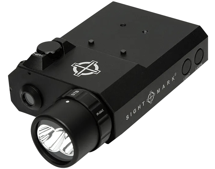 Sightmark SM25013 LoPro Combo Light and Green Laser  Matte Black 300 Lumens White LED