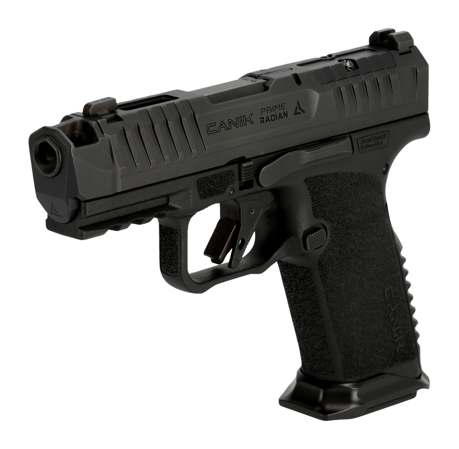 Canik HG8611VN Prime Radian  Micro-Compact Frame 9mm Luger 3.80" Compensated Barrel, Optic Ready/Serrated Slide, Textured Grip