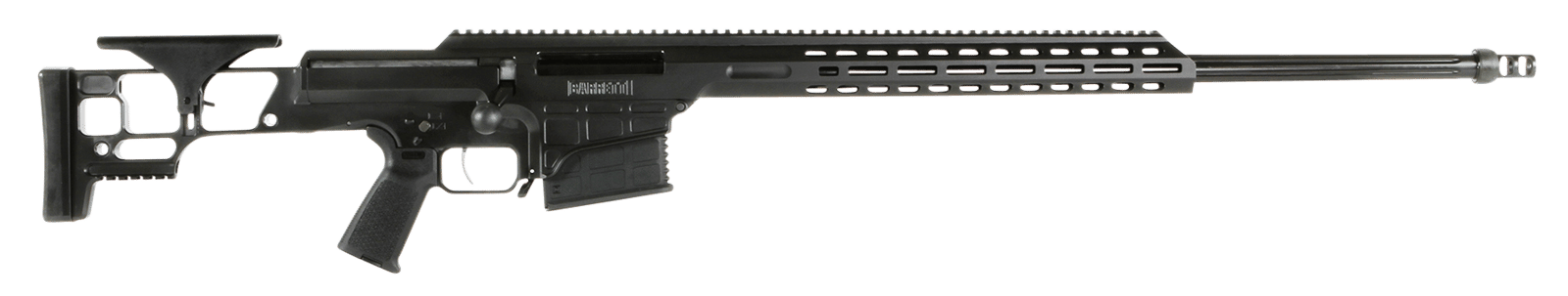 Barrett 18502 MRAD  338 Lapua Mag 26" 10+1 Black Cerakote Black Fixed Adjustable Comb Stock Black Polymer Grip Right Hand