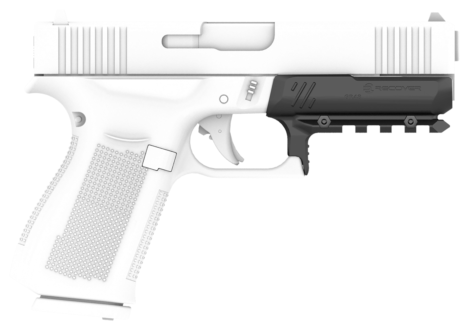 Recover Tactical GR4801 Full Size Rail for Glock 48  Black