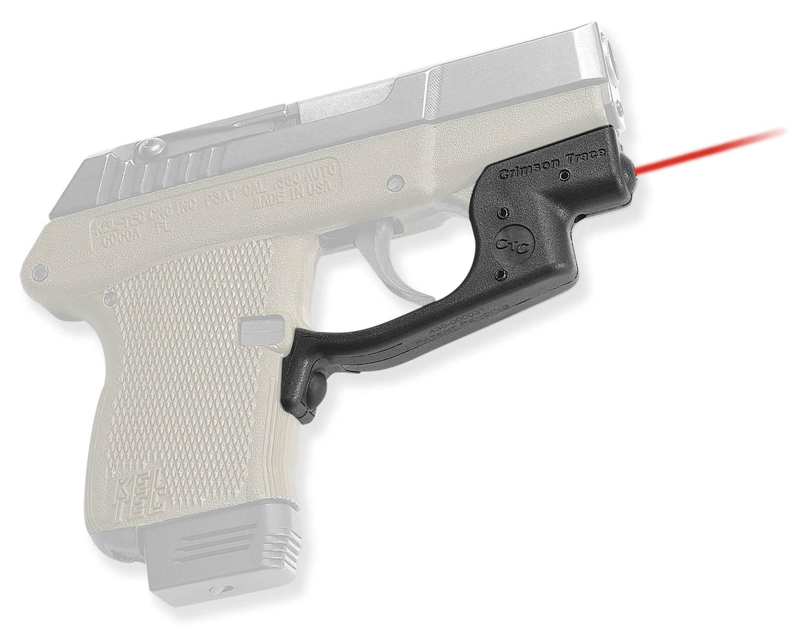 Crimson Trace 0120401 Laserguard  Fits Kel-Tec P3AT/P32, Red Laser Black Polymer