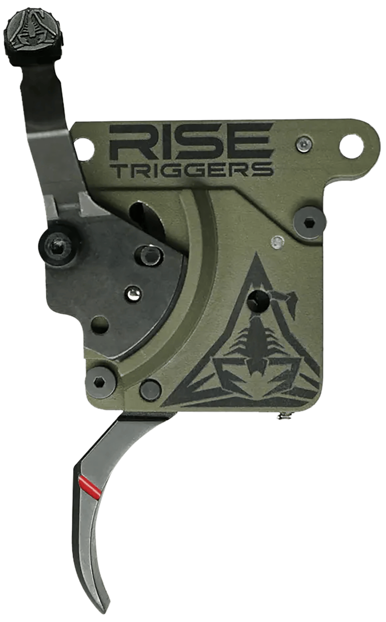 Rise Armament RA740BC Reliant Trigger Black/Green Curved