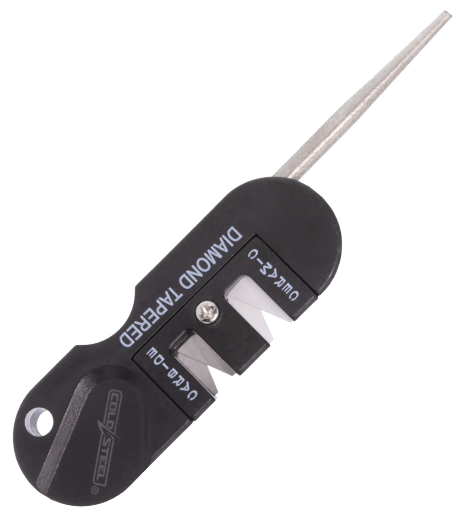 Cold Steel CSKS31SCDR 3-In-1 Knife Sharpener Black Carbide/Ceramic Sharpener, Coarse/Fine