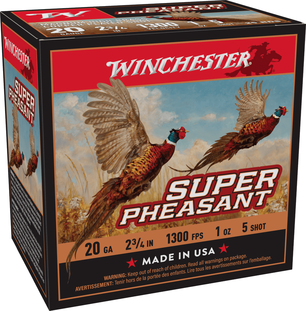 Winchester Ammo X20PH5 Super Pheasant Magnum High Brass 20Gauge 2.75" 5Shot 25 Per Box/10 Case