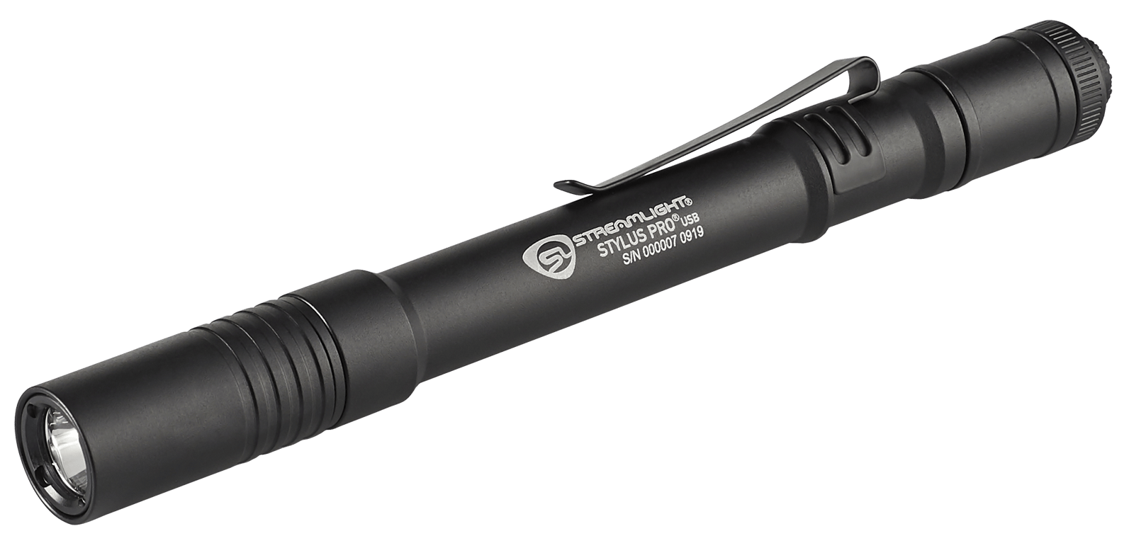 Streamlight 66133 Stylus Pro USB PenLight  Black Anodized 90/350 Lumens White LED