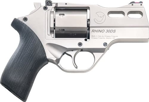CHIAPPA RHINO 30DS 357MAG 3" ADJ. SIGHT CHROME/RUBBER