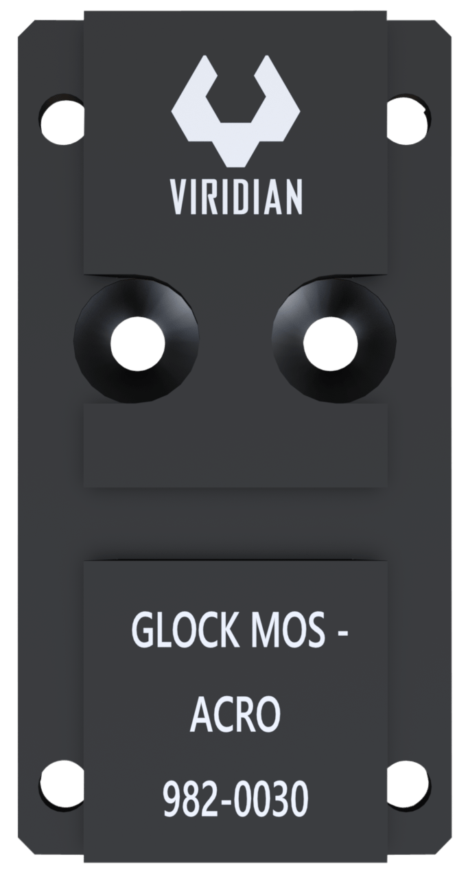 Viridian 9820030 RFX45 Glock MOS Mounting Adapter  Black Anodized