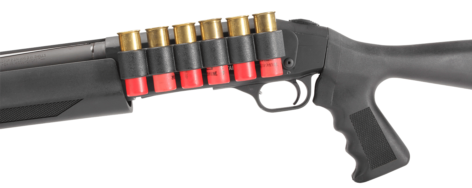 TacStar 1081212 Slimline Sideaddle Mossberg 930 12 Gauge 6rds Black Polymer w/Aluminum Mounting Plate