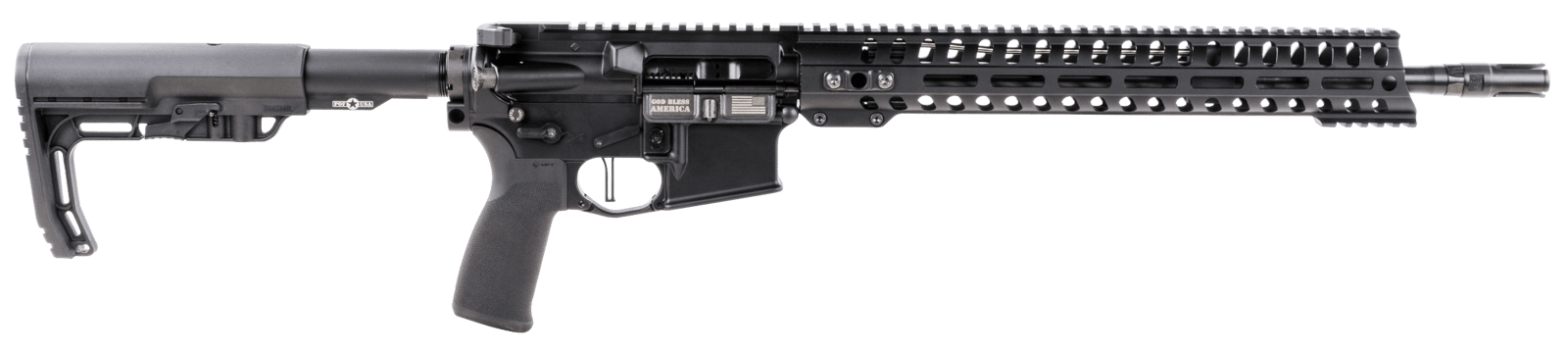 Patriot Ordnance Factory 01648 Minuteman Direct Impingement *CA Compliant 5.56x45mm NATO 16.50" 10+1 Black Hard Coat Anodized 6 Position MFT Stock