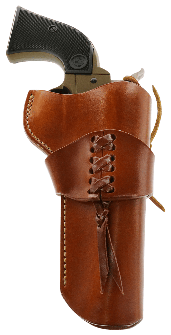 Galco WWR320 Wrangler  OWB Tan Leather Belt Loop Fits Ruger Wrangler Right Hand Compatible w/ Wrangler Cartridge Belt