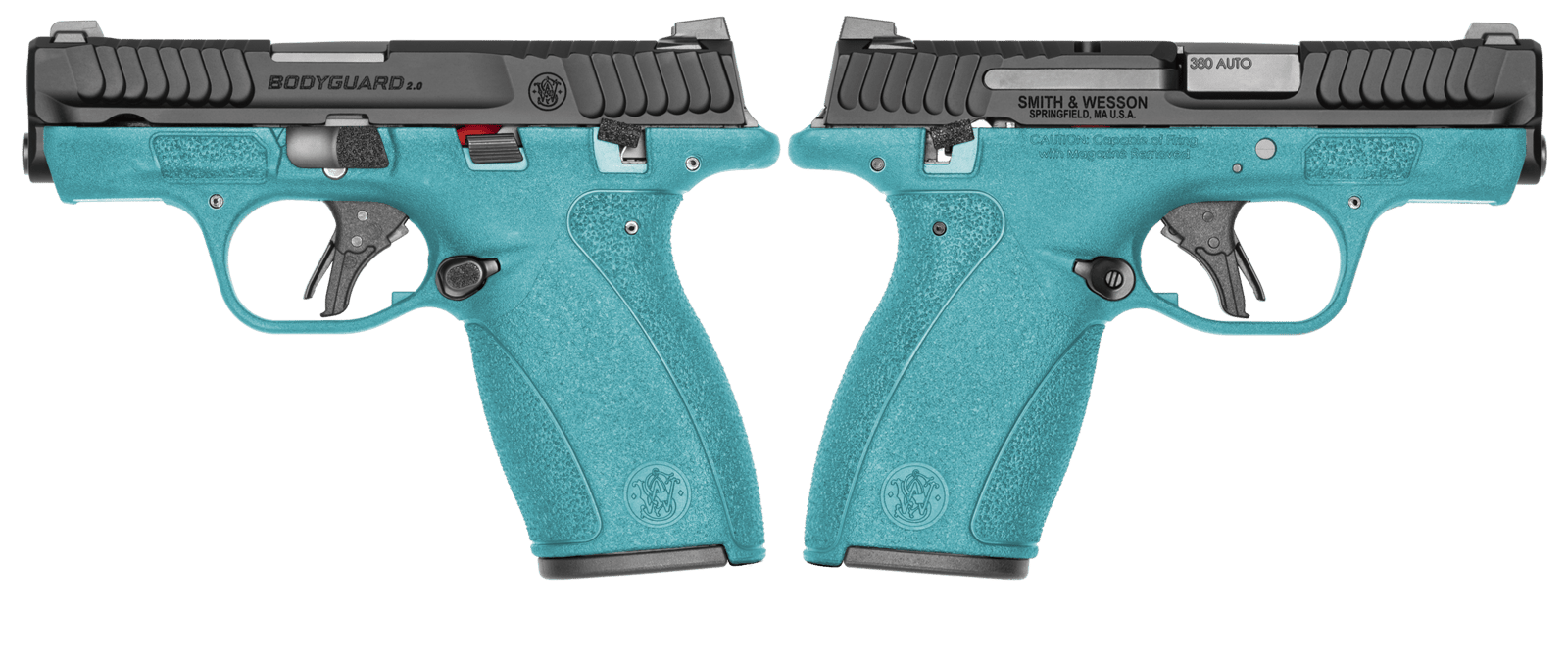 SMITH & WESSON BODYGUARD 2.0 380ACP PISTOL T.S. AZTEC TEAL ORION EXCLUSIVE 1-12RD 1-10RD MAG