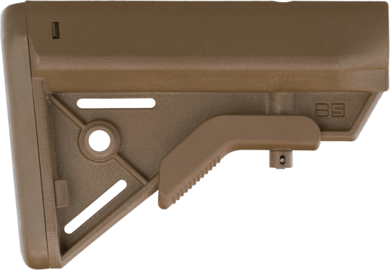 B5 Systems BRV1086 Bravo  Coyote Brown Synthetic for AR-Platform with Mil-Spec Receiver Extension (Tube Not Included)