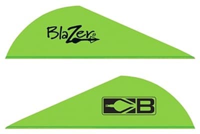 BOHNING BLAZER VANES 2" SOLID NEON GREEN 36PK
