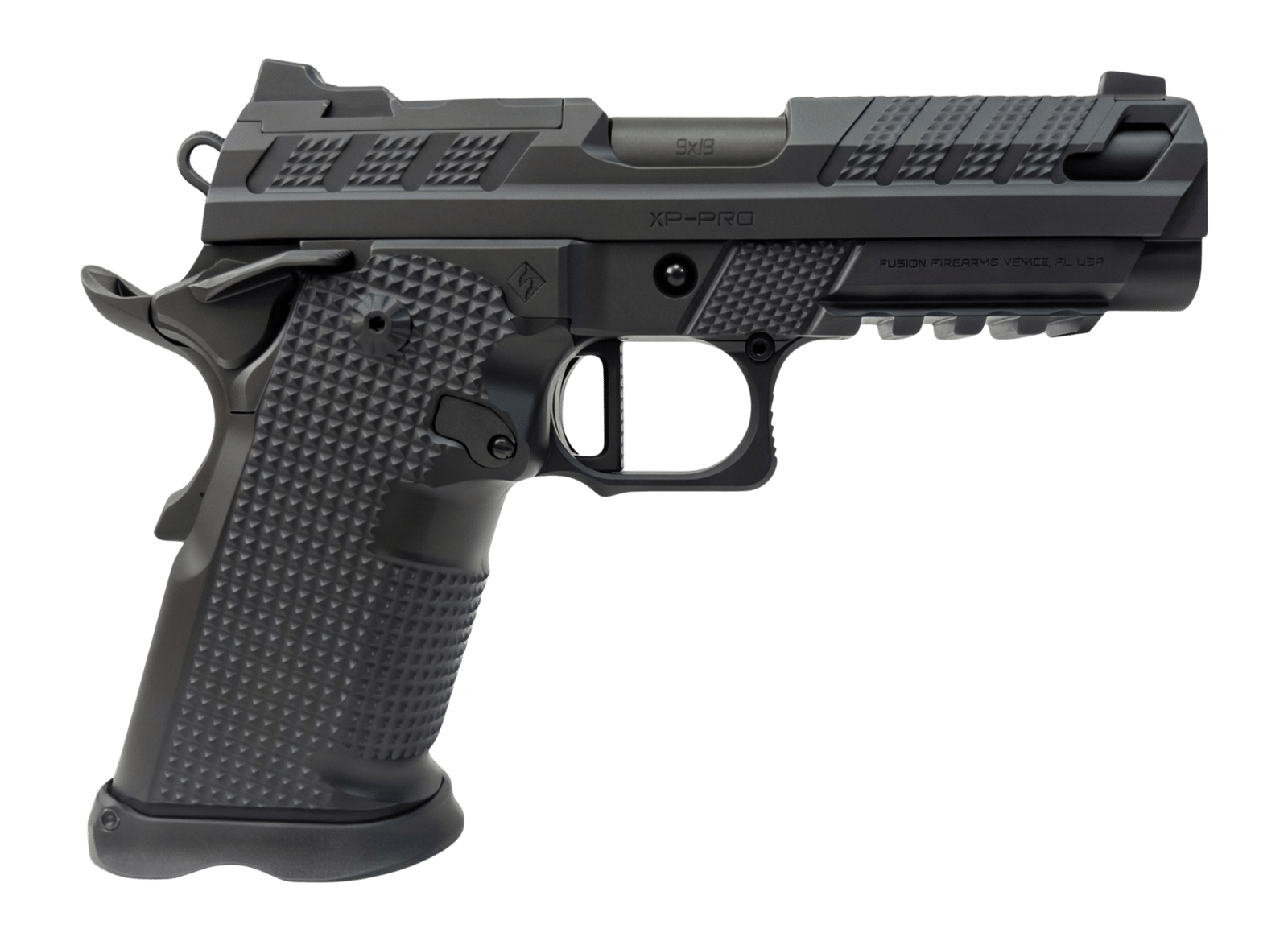 Fusion Firearms XP-9-BLK-V2 XP Pro V2 9mm Luger 17+1 4" Black Tennifer Tennifer QPQ Steel Optic Ready/Serrated Slide Tenifer QPQ