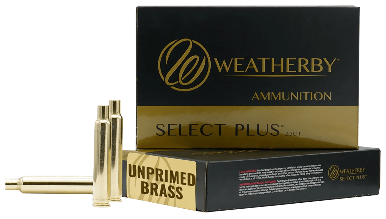 Weatherby BRASS303 Unprimed Cases  30-378WthbyMag Rifle Brass 20/Box