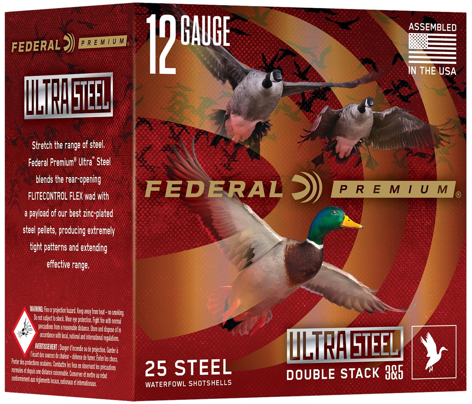 Federal PWUX14224 Premium  12Gauge 3" 1 1/4 oz 2/4 Shot 25 Per Box/10 Cs