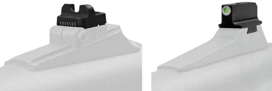 TruGlo TG231F1W Tritium Pro  Black | Green Tritium White Outline Front Sight Green Tritium Rear Sight